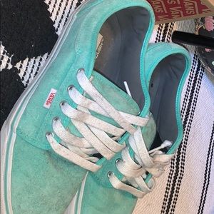 Men’s teal blue vans